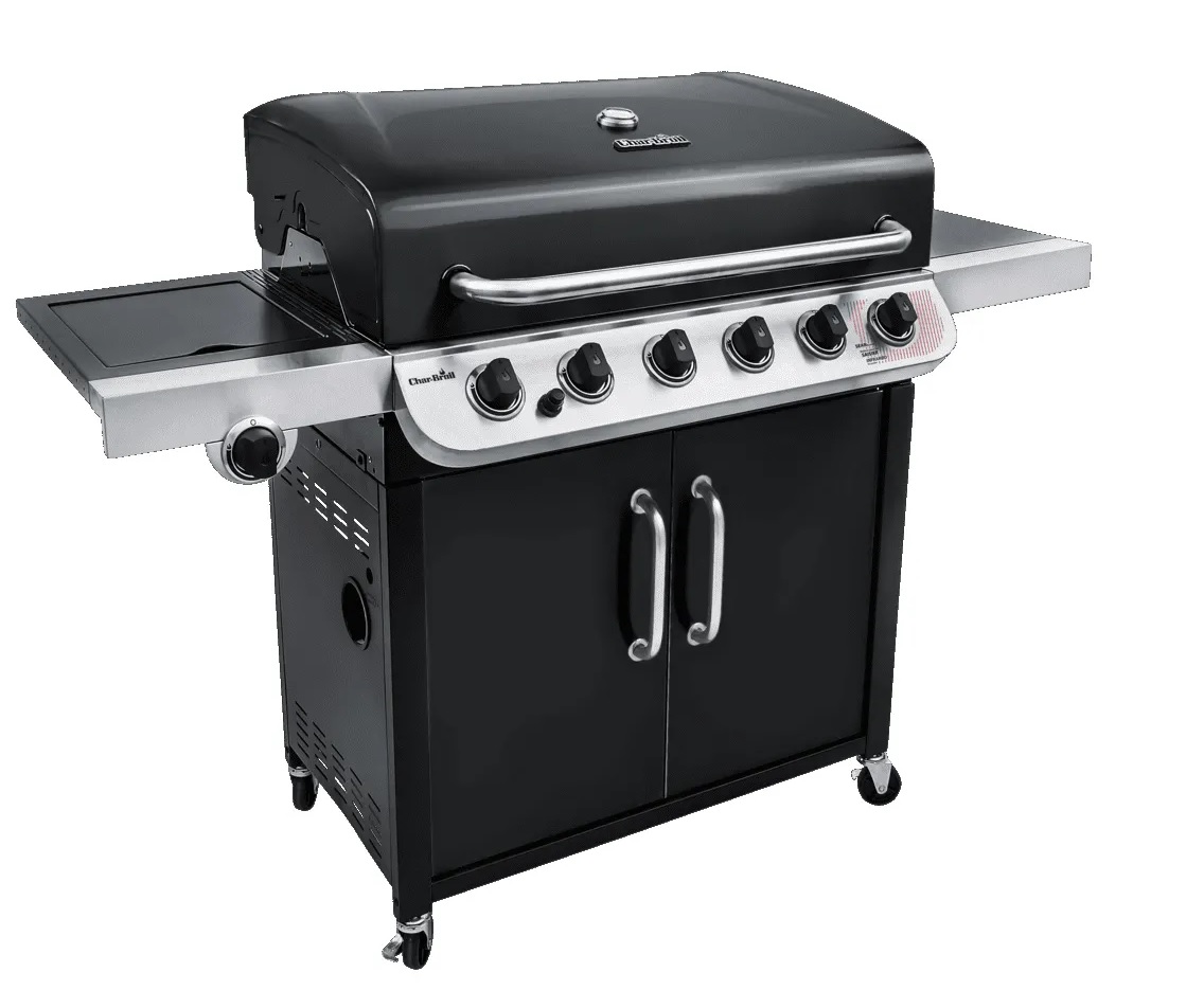 Performance 6 outlet burner gas grill