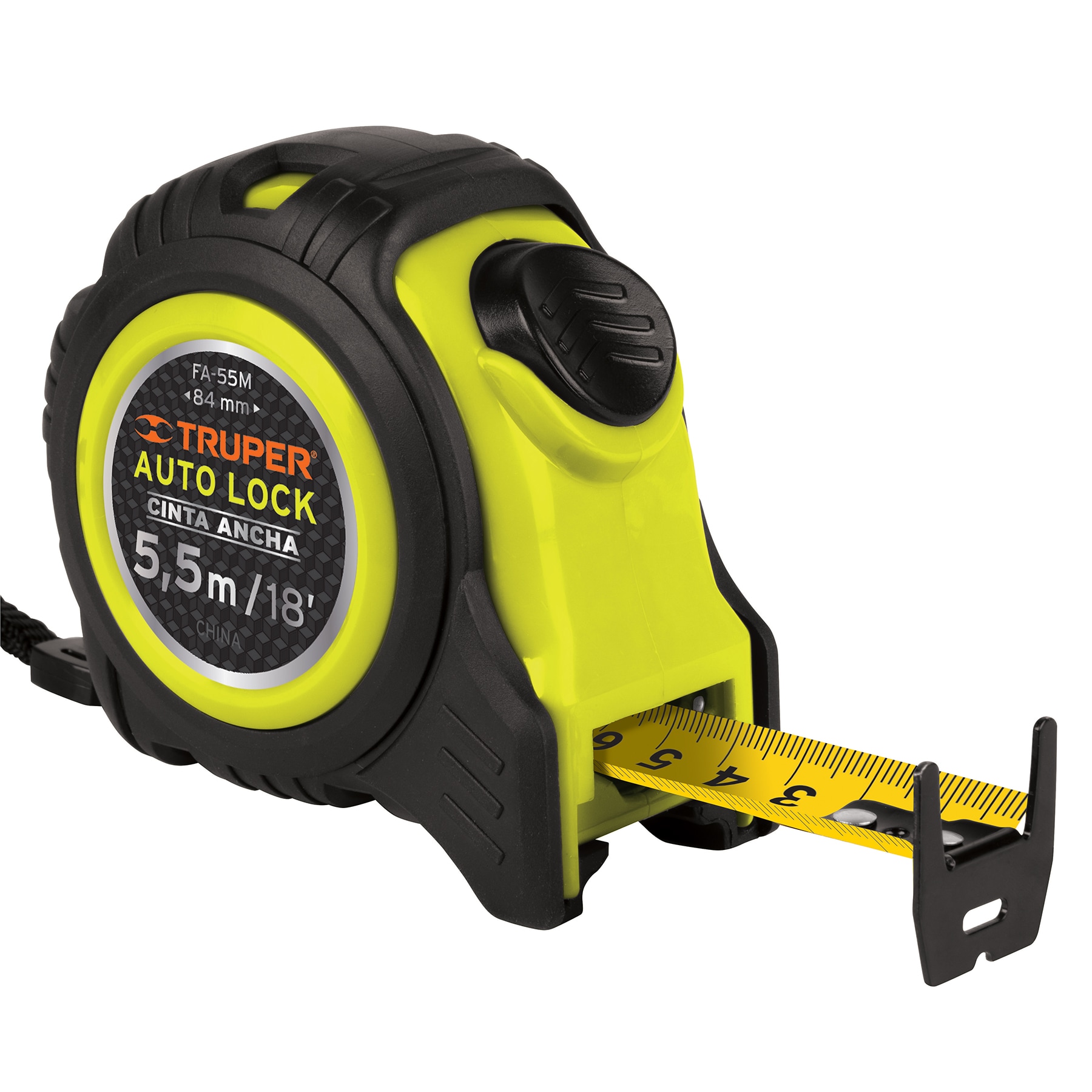 Product: Truper Auto Lock Measuring Tape, 18 Feet x 1